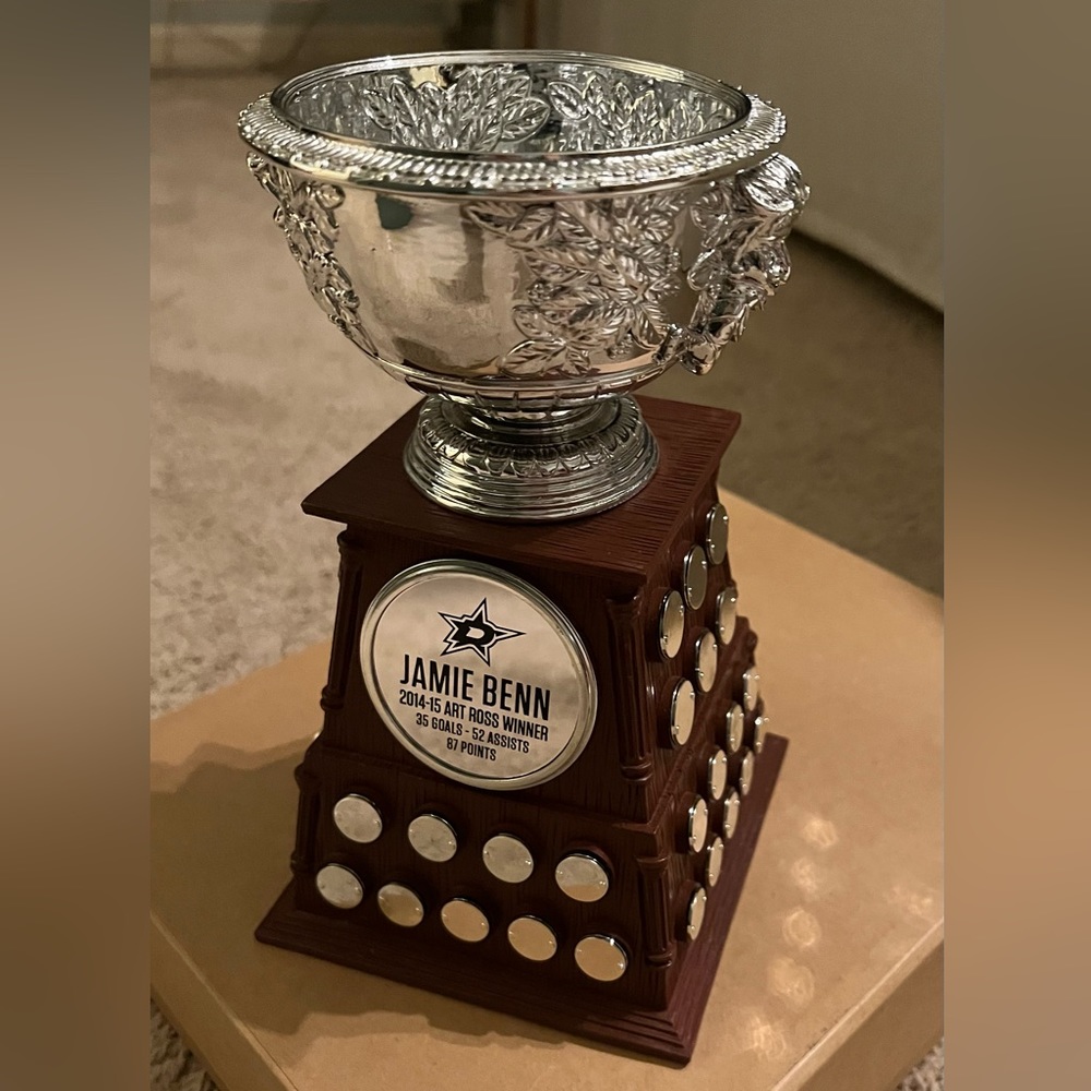 Jamie Benn Art Ross trophy replica